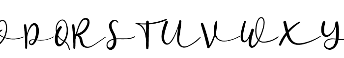 Summer Signature Font UPPERCASE