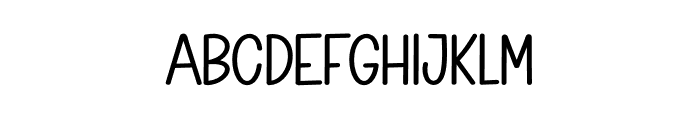 Summer Starnight Font LOWERCASE