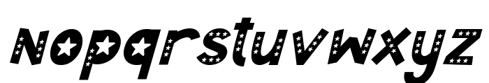 Summer Starshine Italic Font LOWERCASE