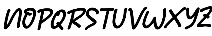 Summer Strike Italic Regular Font UPPERCASE