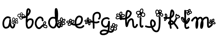 Summer bloom Font LOWERCASE