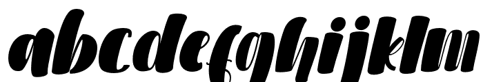 SummerFruit-Italic Font LOWERCASE