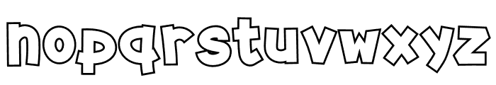 Summertime Outline Font LOWERCASE