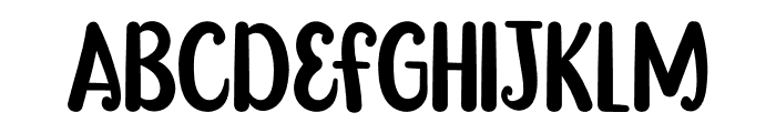 Summorable Font UPPERCASE