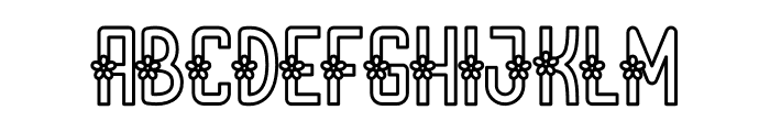 Sun Flower Display Font UPPERCASE
