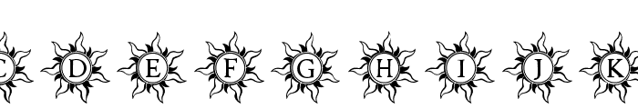 SunMonogram Font LOWERCASE