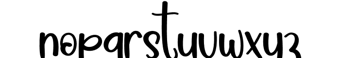 Sunbody Font LOWERCASE