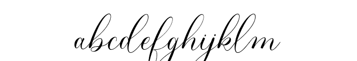 Sunchery Script Font LOWERCASE