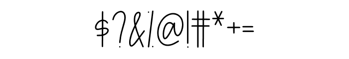 Sundae Sans Font OTHER CHARS