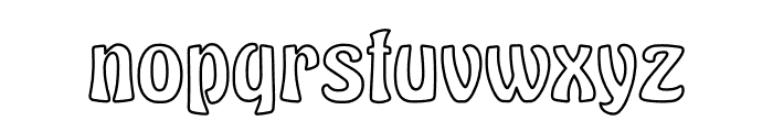 Sunday Easter Outline Font LOWERCASE