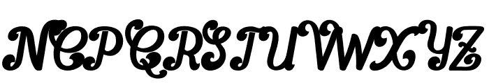 Sunday Script Italic Font UPPERCASE