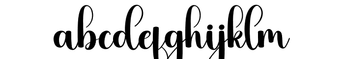 Sunday Wedding Font LOWERCASE