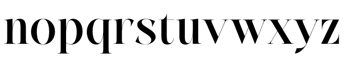 Sunder Font LOWERCASE