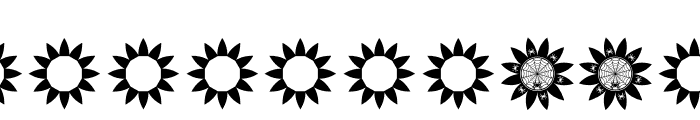 SunflowerHalloween Font OTHER CHARS