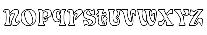 Sunmory-Outline Font LOWERCASE