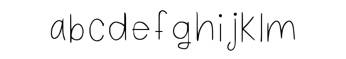 Sunny Scribbles Regular Font LOWERCASE