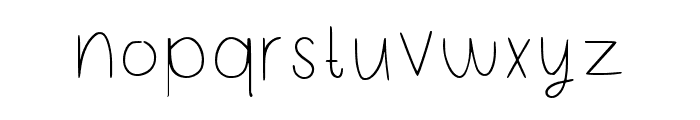 Sunny Scribbles Regular Font LOWERCASE