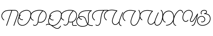 Sunnylise Thin Font UPPERCASE