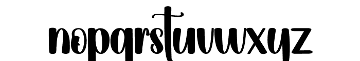 Sunrise Beautiful Font LOWERCASE