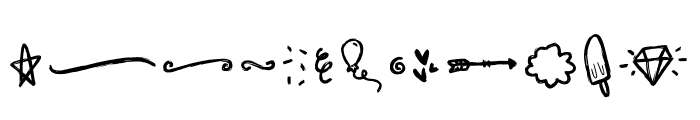 Sunrise Doodles Font LOWERCASE