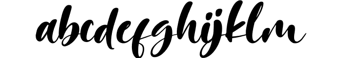 Sunrise Sunday Italic Font LOWERCASE