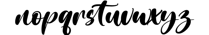 Sunrise Sunday Italic Font LOWERCASE