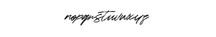 Sunset Trips Signature Font LOWERCASE