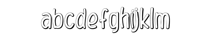 SunshineBerryShaded-Regular Font LOWERCASE