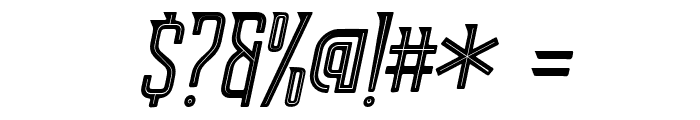 Supata-LineInItalic Font OTHER CHARS