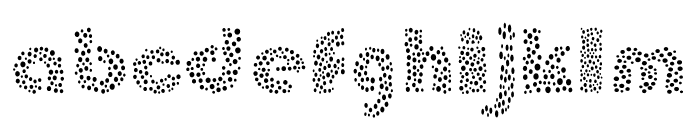 Super Dot Regular Font LOWERCASE