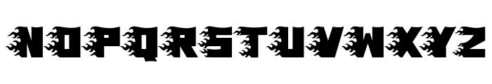 Super Fire Font LOWERCASE