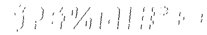 Super Glitch 1 Italic Font OTHER CHARS