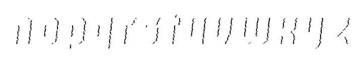 Super Glitch 1 Italic Font LOWERCASE