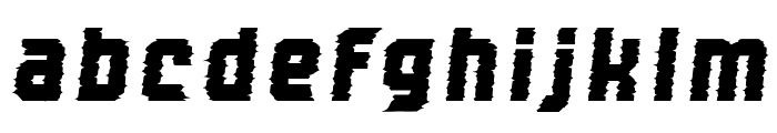 Super Glitch 2 Italic Font LOWERCASE