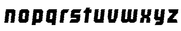 Super Glitch 2 Italic Font LOWERCASE