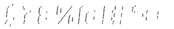 Super Glitch 3 Italic Font OTHER CHARS