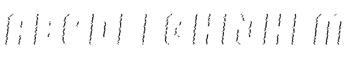 Super Glitch 3 Italic Font UPPERCASE