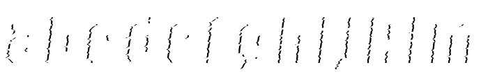 Super Glitch 3 Italic Font LOWERCASE