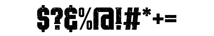 Super Grunge Font OTHER CHARS
