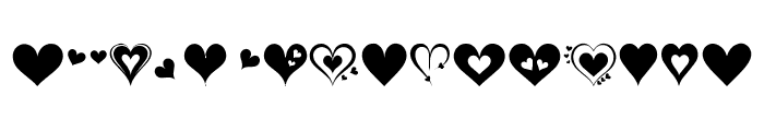 Super Heart Regular Font UPPERCASE