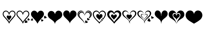 Super Heart Regular Font UPPERCASE