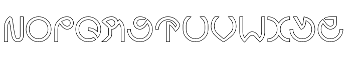 Super Hybrid-Hollow Font UPPERCASE