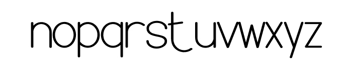 Super Minimalist Font LOWERCASE