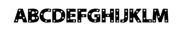Super Paw Font LOWERCASE