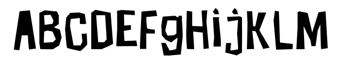 Super Punk Regular Font LOWERCASE