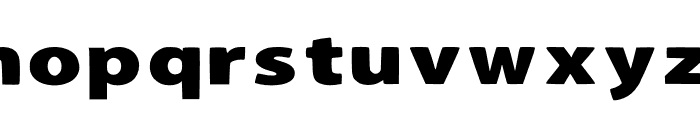 Super Sans Expanded Font LOWERCASE