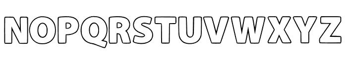 Super Sans Outline Font UPPERCASE