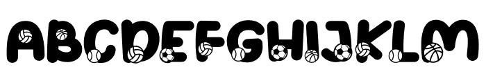 Super School Ball Font UPPERCASE