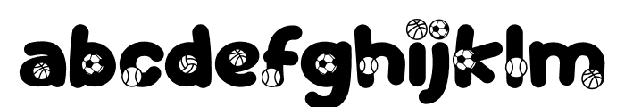 Super School Ball Font LOWERCASE