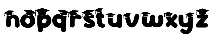 Super School Hat Font LOWERCASE